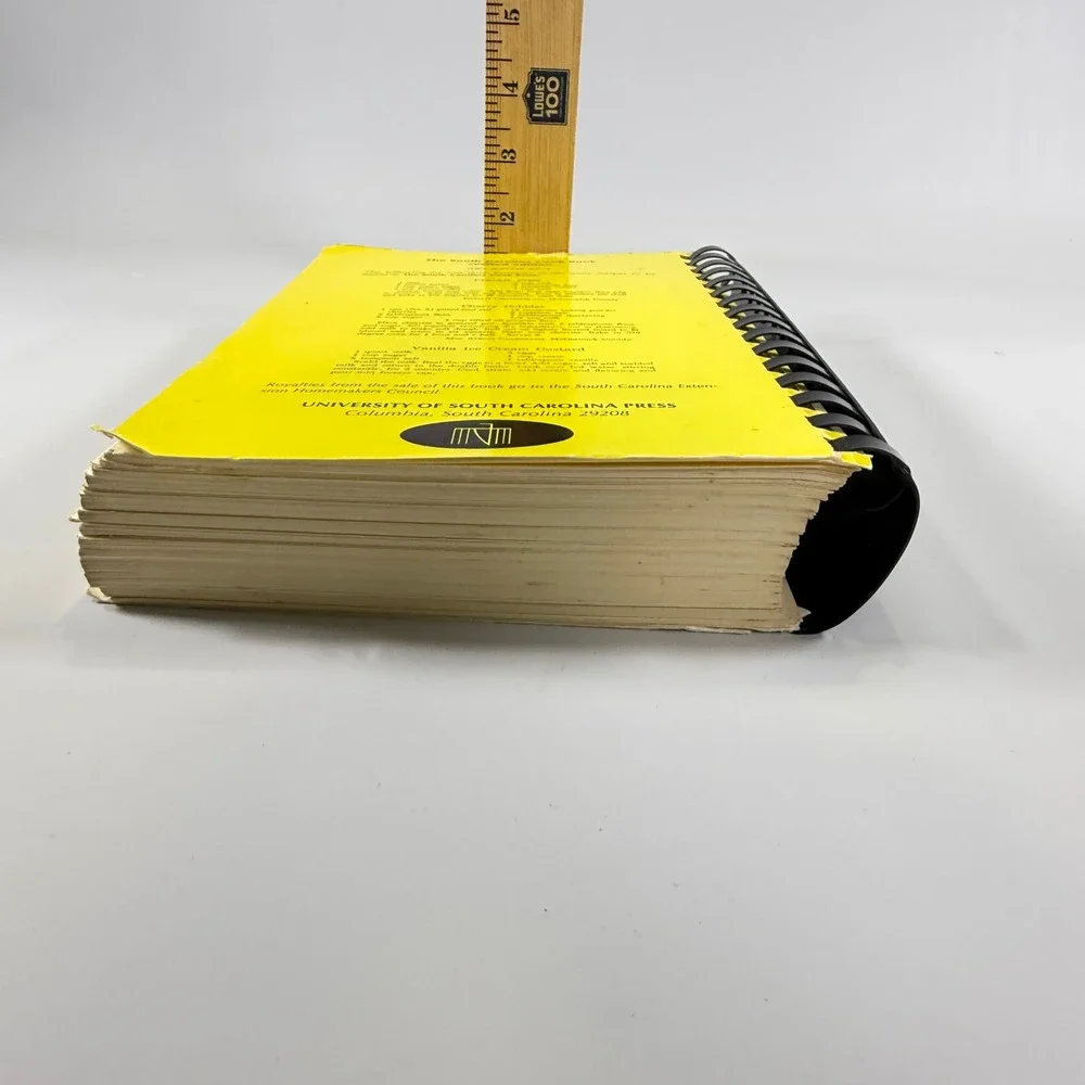 VTG The South Carolina Cook Book Revised Edition Yellow Spiral Southern Recipes